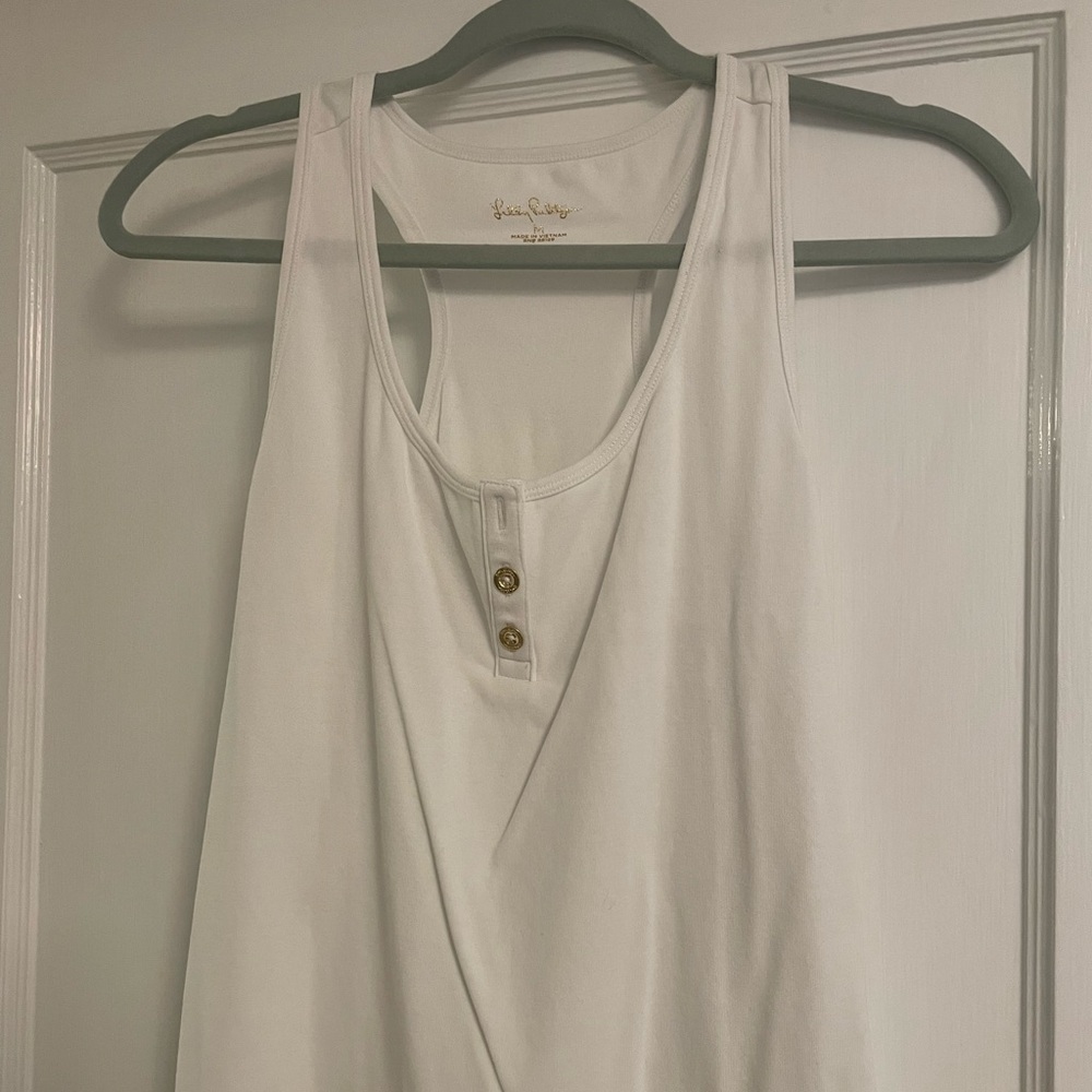 Lilly Pulitzer white tank top